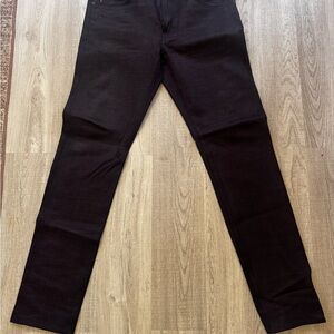 The Pen Slim Etched- Bordeaux Raw Denim